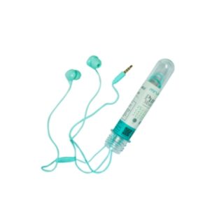 Earpiece in White and Green